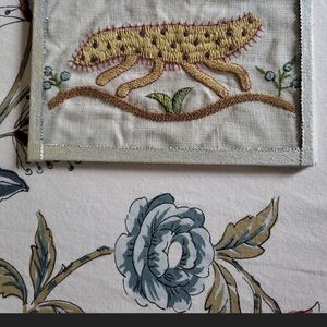 Embroidered Critter Wall Art
